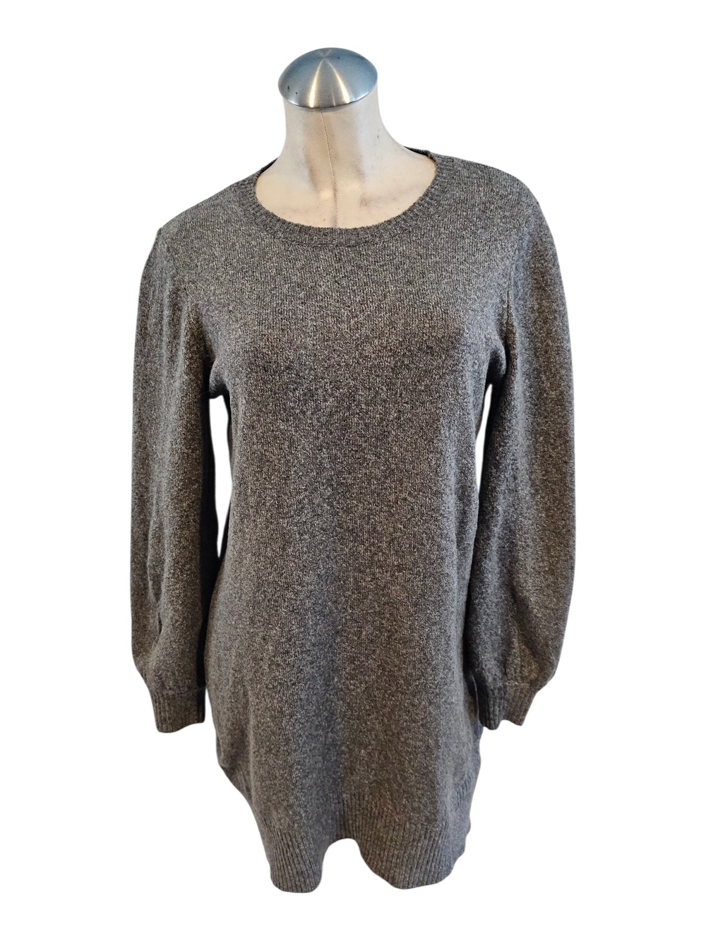 Marled Size M Gray Knit Dress Sweaterdress